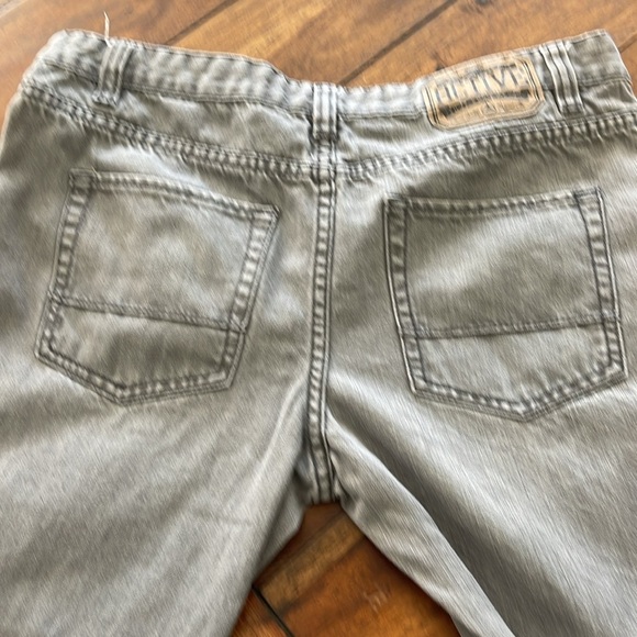 Active Ride Shop men’s gray grey tapered leg button fly denim jeans size 34 x 32 - Picture 13 of 14